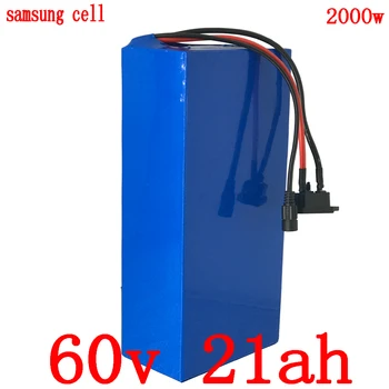 شراء60V 21AH بطارية ليثيوم حزمة 60V 1500W 2000W 2500W بطارية سكوتر كهربائي 60v 20ah دراجة كهربائية بطارية استخدام Samsung الخليوي