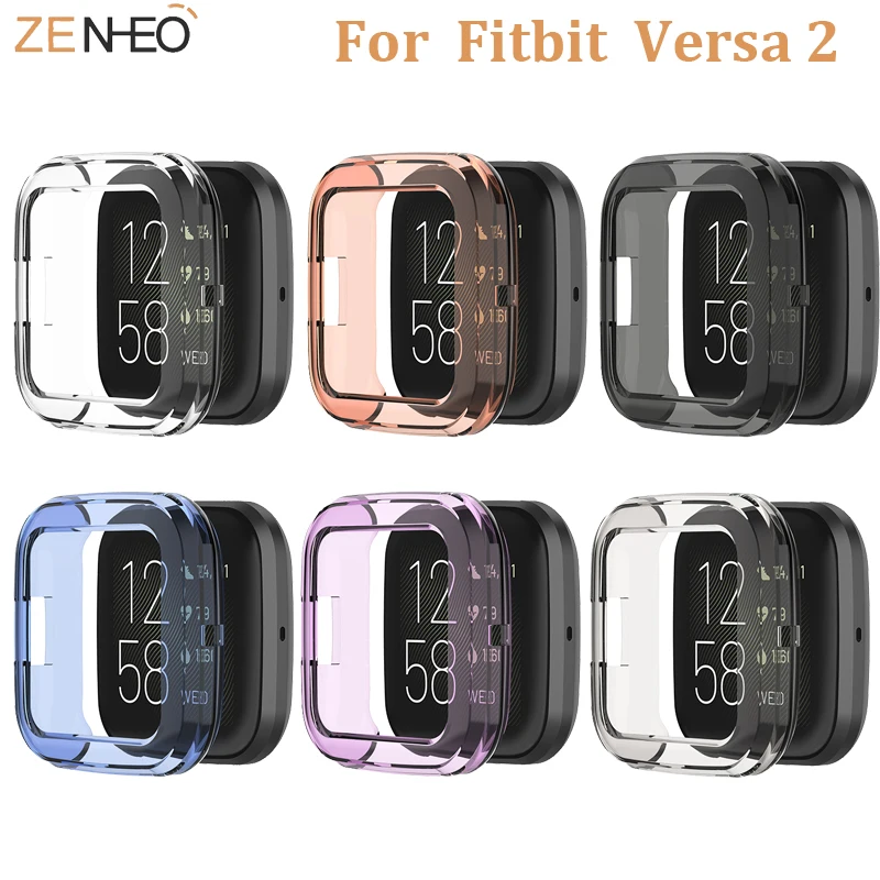 

360 Degree Cover For Fitbit Versa 2 smart watch TPU protector Case For Fitbit Versa 2 Protective frame soft Shell dropshipping