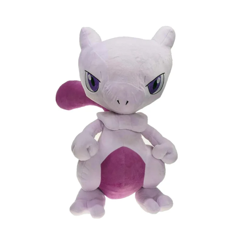 Горячая 30 см плюшевые стоя Mewtwo аниме фильм милый крутая кукла мягкая положительная энергия хорошее качество Рождественский подарок для ребенка - Цвет: Черный