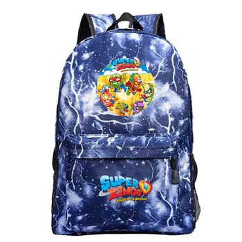 

New Bookbag Super Zings Cartoon Backpack Games School Bags for Teenage Girls&Boy BackPack Fashion Casual Travel Mochila Feminina