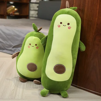 

53-115CM explosion models cute avocado doll plush toy creative fruit strip pillow doll down cotton filled avocado doll children