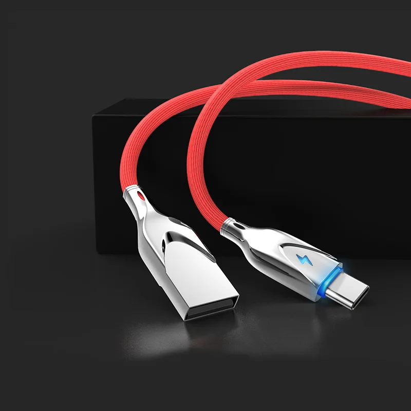 ANKNDO usb type-C кабель для huawei Mate30 P30 P20 Pro Lite 2.3A зарядный шнур для samsung Xiaomi Redmi Micro Usb кабель - Цвет: red type c