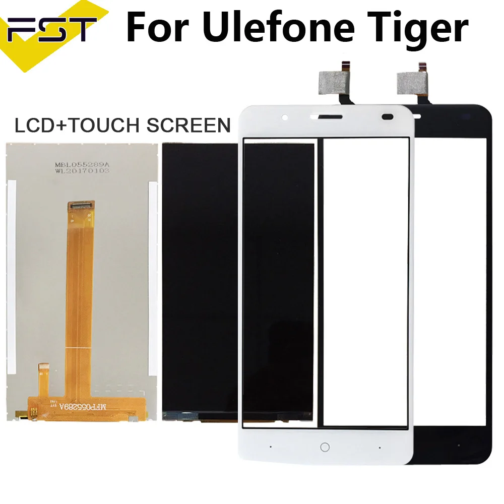 Протестирован для UleFone Tiger ЖК-дисплей с сенсорным экраном дигитайзер для UleFone Tiger ЖК-стекло Сенсорная панель запасные части