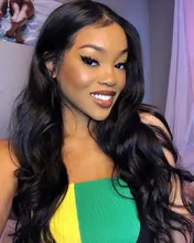 Extensiones de cabello humano con ondas corporales, cierre de encaje, cabello brasileño Remy, ondulado, 3/4 mechones con cierre, extensión de 30 pulgadas