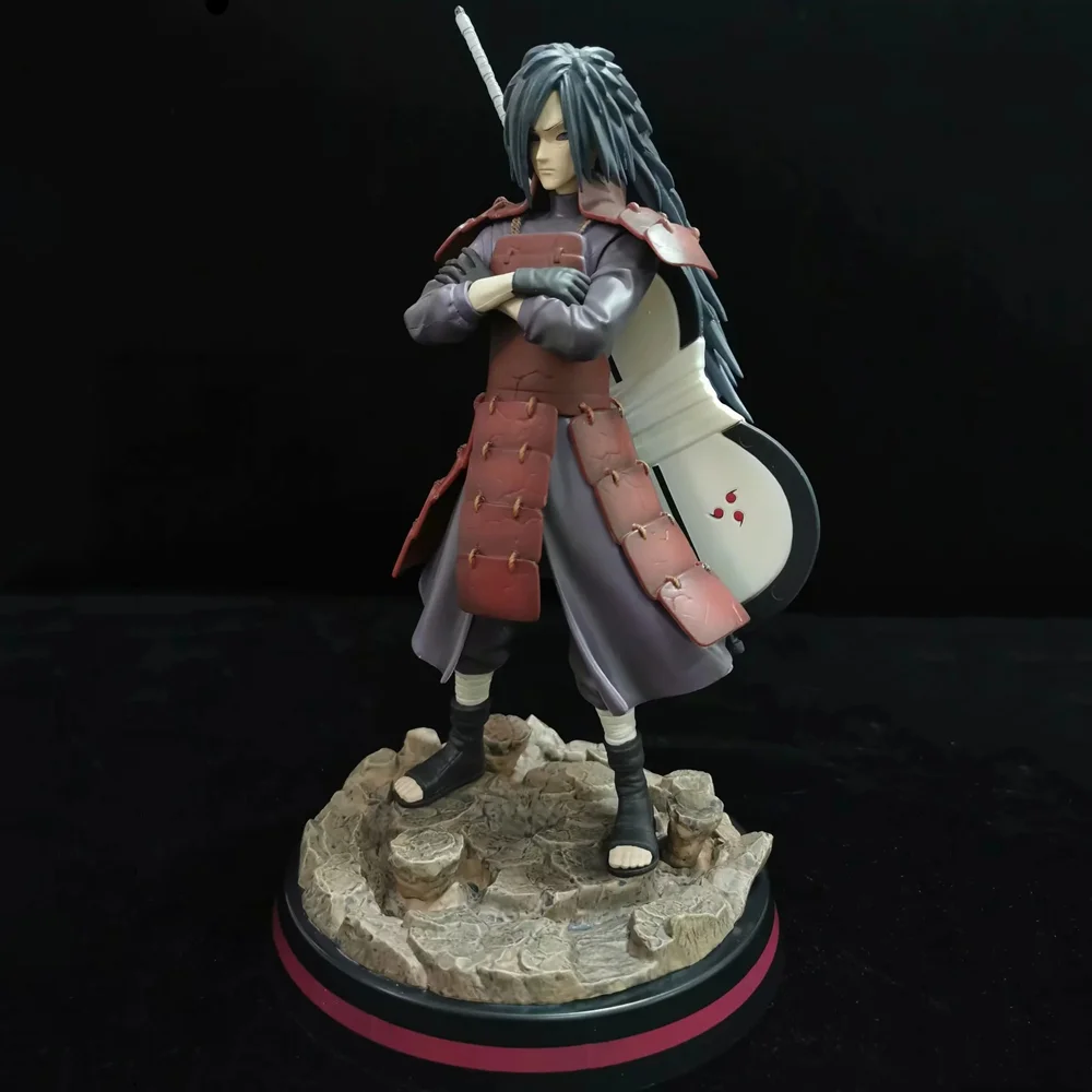 Аниме фигурки Наруто Uchiha Madara ПВХ игрушки Shippuden статуя 32 см Uchiwa Sasuke модель экшн Figma