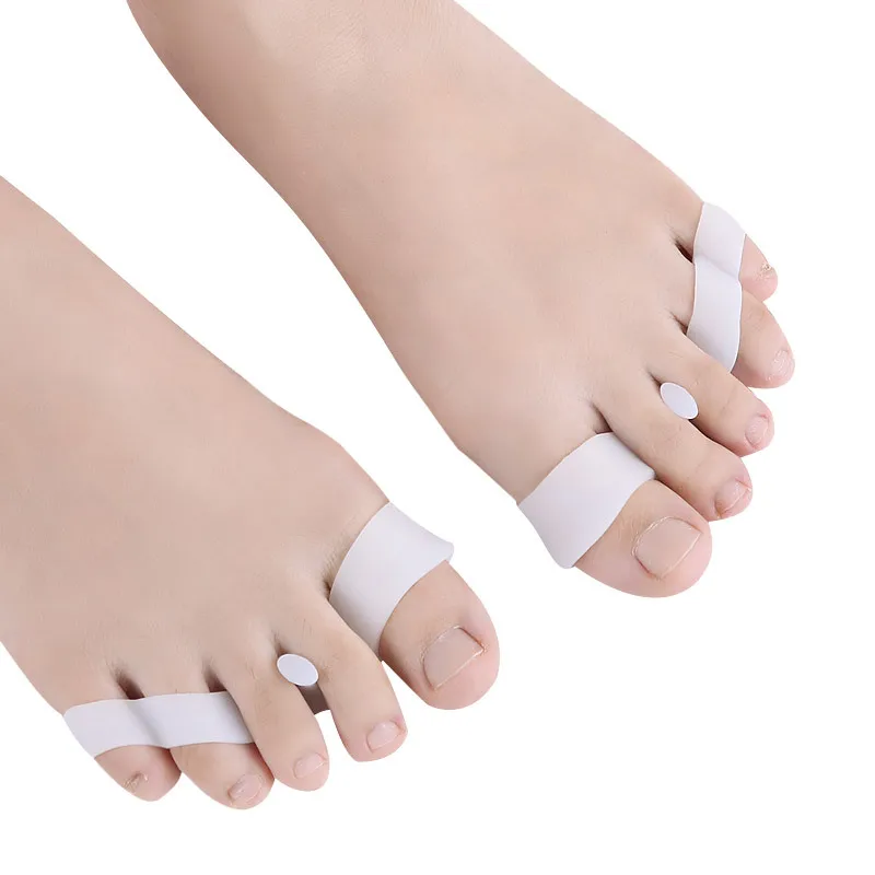 2pcs 1pair Gel Silicone Bunion Corrector Toe Separators Straightener Spreader Foot Care Tool Hallux Valgus Pro Massager Tool