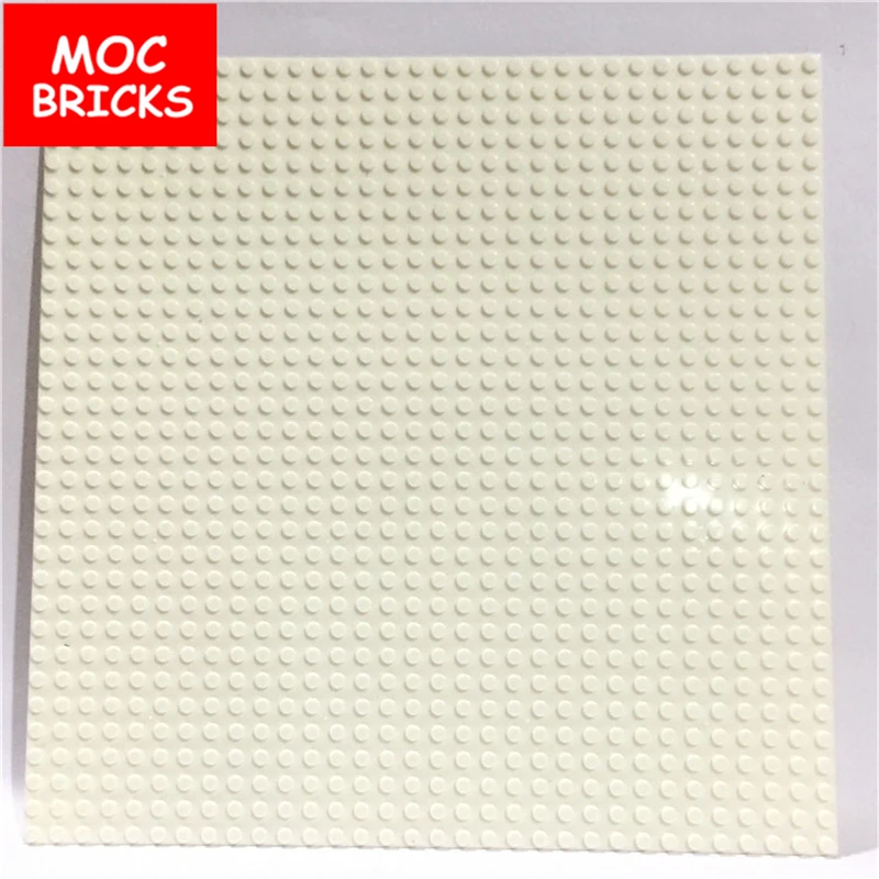 thick white 32X32 5 шт./партия кубики Moc Technic DIY две стороны 32X32 точки толстые опорные плиты развивающие строительные блоки двухсторонние напольные игры подарки - Цвет: thick white 32X32