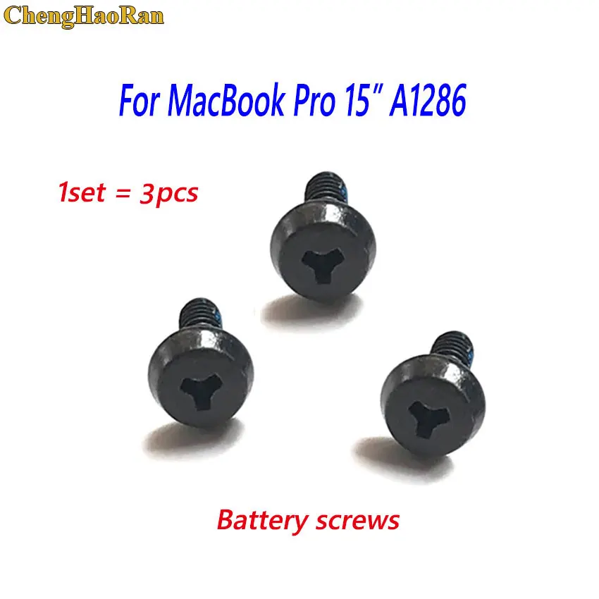 1 комплект винтов ChengHaoRan Scew для аккумулятора Macbook Pro 15 дюймов A1286 MC373 721 372 723 MD103 MD104