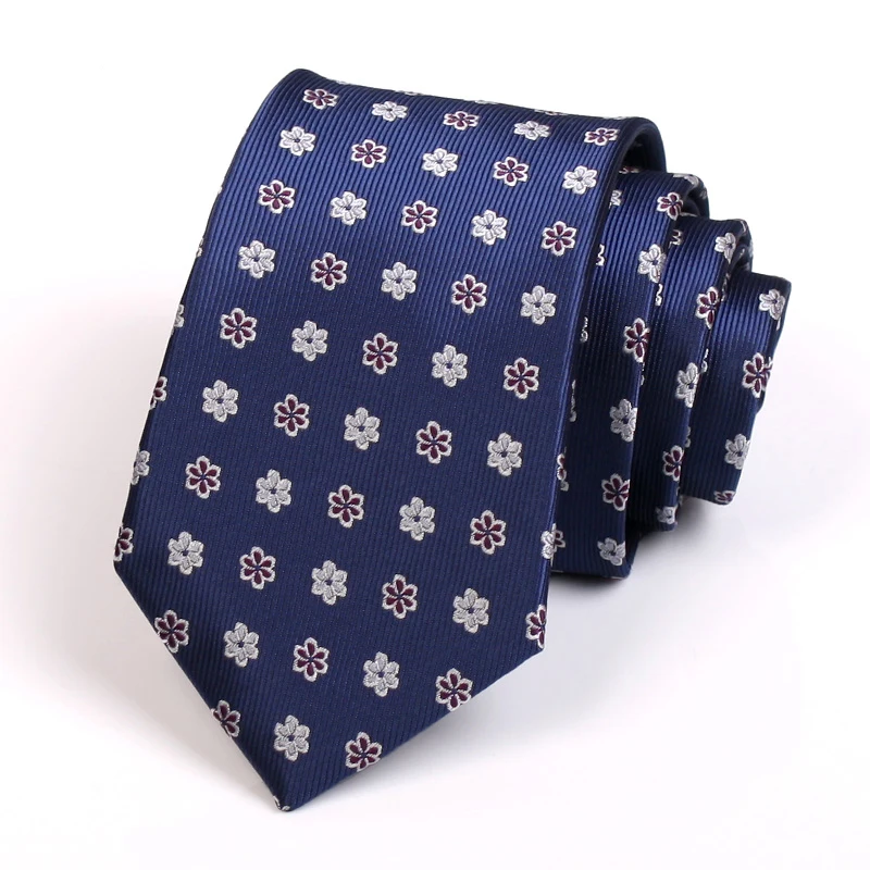 

Men's Classic Business Tie 2020 New Design High Quality 7CM Blue Ties For Men Fashion Formal Neck Tie Business Suit Work Necktie