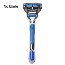 Best Offers Men's Manual Razor 5-layer Shaving Razor Handle Blue Men's Beard Knife Razor Tool Shaving Beauty Salon Supplies