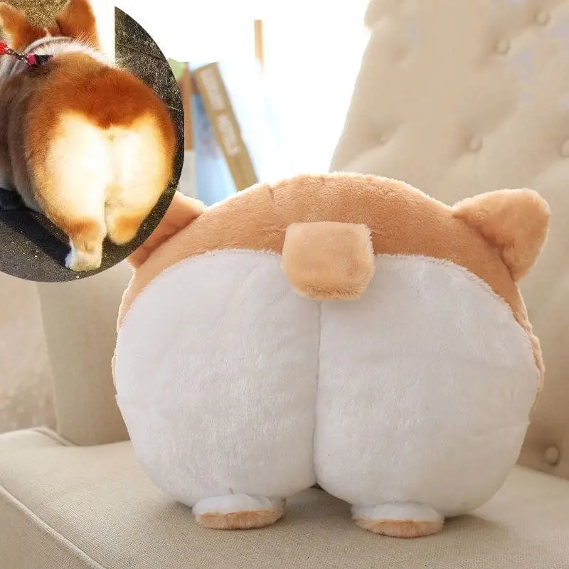 

Universal Cute Soft Corgi Butt Shape Pillows Car Headrest Neck Rest Auto Neck Safety Cushion Y5GF
