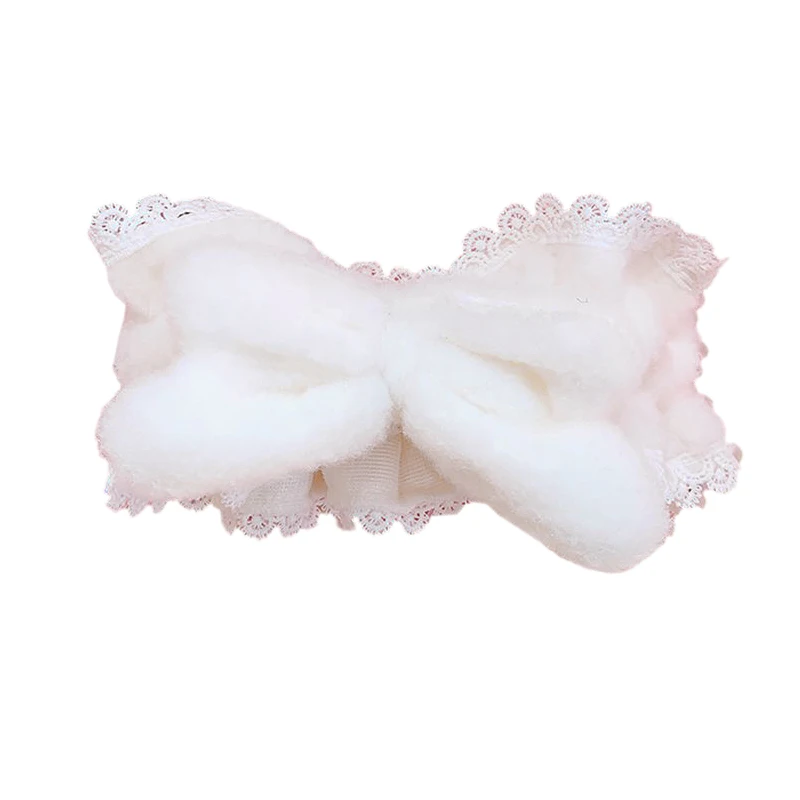 

Hot Baby Girl Infant Multi-color Super Soft Lace lace Hairband Cute Girly Heart Bow Japanese Hairband s