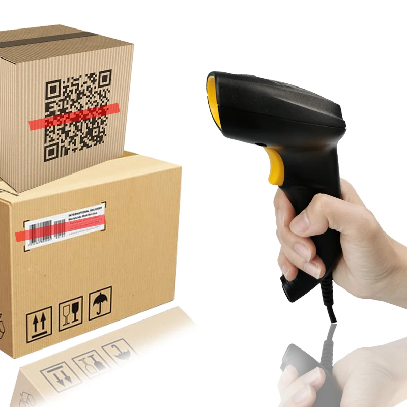 Portátil do Código de Barras do Usb com Fio qr da Imagem de Usb do Varredor do Código de Barras Varredor Usb com Fio 1d - 2d do 12 Varredor portátil do código de barras 1d