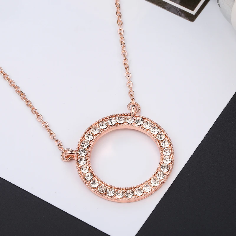 Ожерелье TOGORY с круглой подвеской для женщин и девушек Модное изящное ожерелье