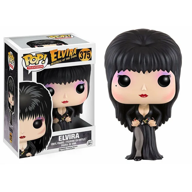Funko POP Elvira Mistress of the Dark виниловые фигурки игрушки 375 # Эльвира Коллекционная экшн