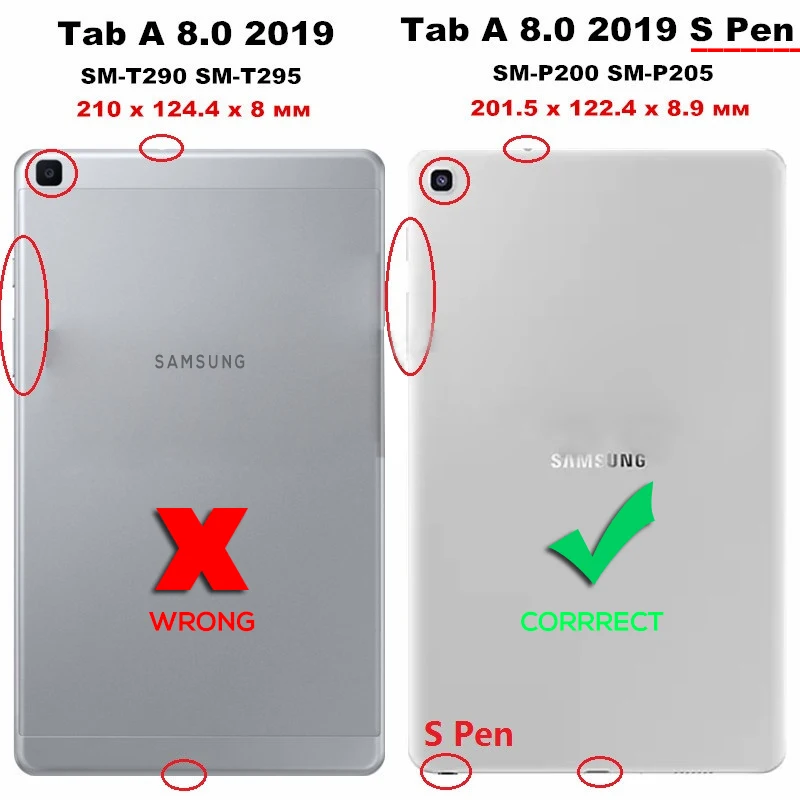 Для samsung Galaxy Tab A 8,0 S Чехол для ручки детский противоударный EVA безопасный чехол для планшета для samsung P200 SM-P200 SM-P205