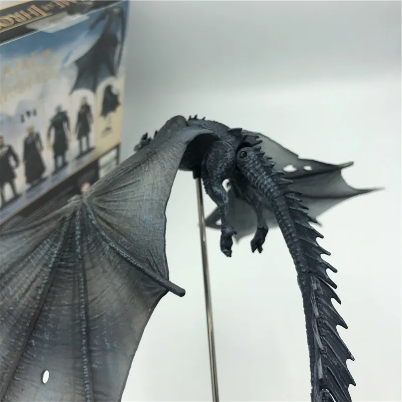 Игра престолов Сезон 8 Viserion ледяной дракон сустав подвижные ПВХ Рисунок ночной король Рыцарь Модель коллективные игрушки 19 см