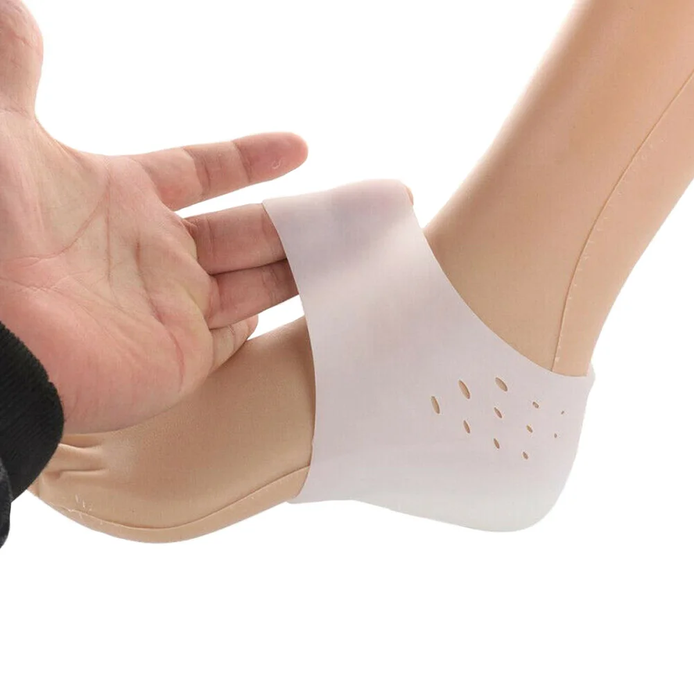 

1 Pair Comfortable Pain Relief Pads Hard Wearing Lining Silicone Solid Invisible Heightening Heel Insole Anti Slip Soft Unisex