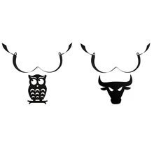 

Owl Decorative Toilet Paper Holder Free Standing Bathroom Tissue Storage Black Wall Mounted Roll Tissue Storage Shelf Bath Decor