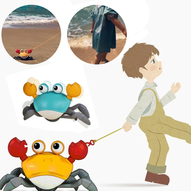 Simulation Crab Toy Clockwork Swim Crab Running Crab Bath Toy Summer Beach Toys for Kids Baby Educational Toys Birthday Gifts 1
