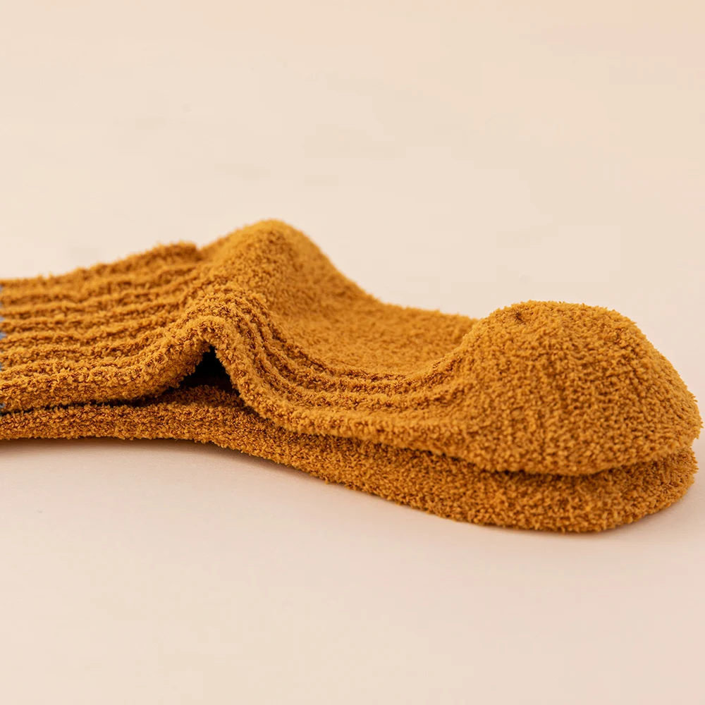 Kids Socks children socks Baby Thick Winter Socks Coral Fleece Children Soft Warm Patchowork Floor Boys Girls Striped