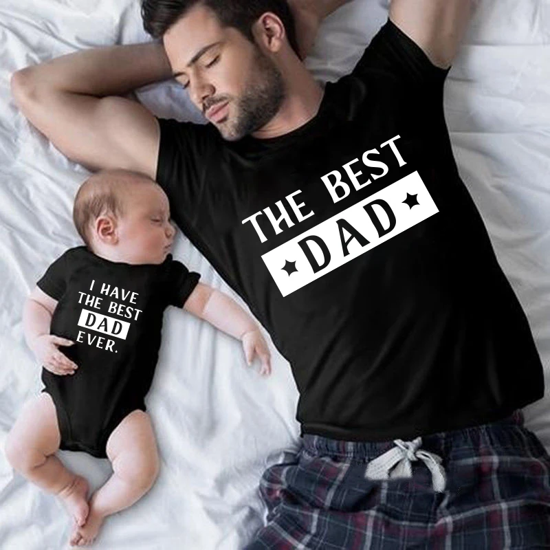 Matching Tshirts Family Look Daddy Son T shirt Father's Day Gift