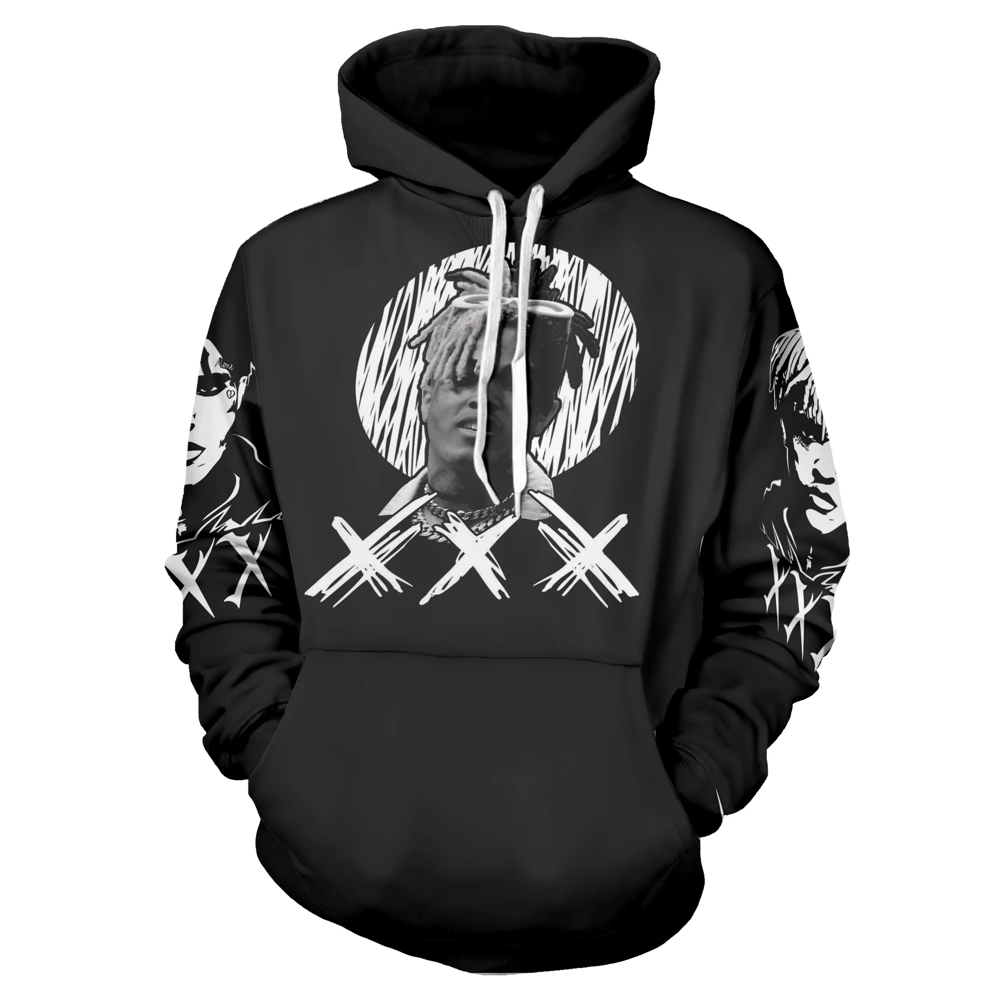 3D Xxxtentacion толстовки кофты для мужчин/женщин толстовки рэпер певец мальчик/девочка пуловер Xxxtentacion осень - Цвет: 3DWY100