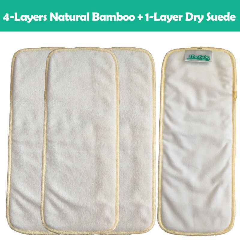 

10Pcs High Quality Natural Bamboo Reusable Nappies with Dry Surface