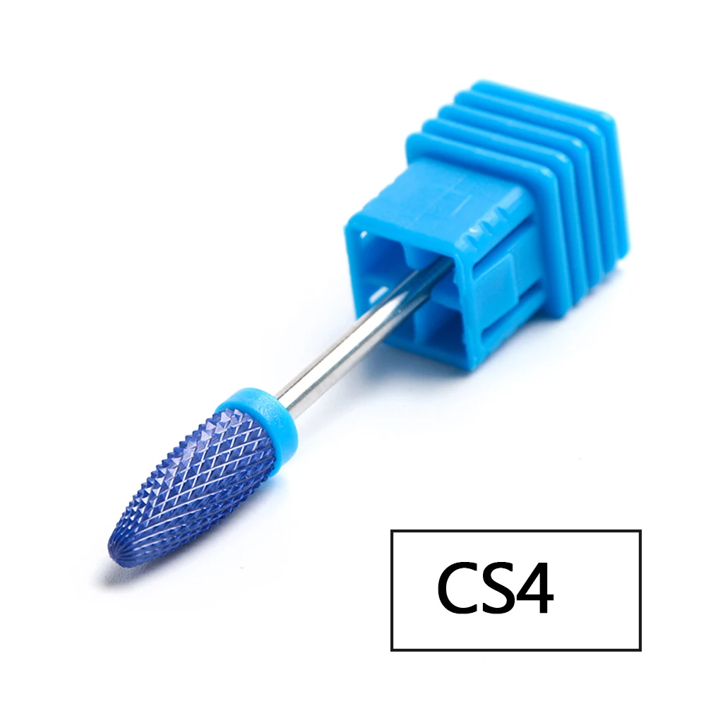 CS4 27 типов фрезы для ногтей радужные вольфрамовые электрические фрезы для снятия геля твердосплавные керамические фрезы художественные инструменты LYCS1-27 - Цвет: CS4