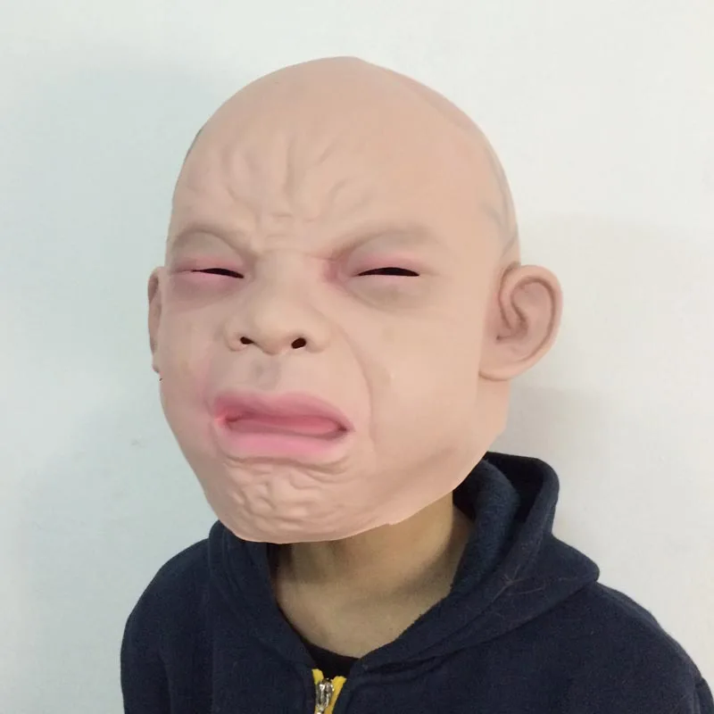 2022 Halloween Latex Mask Baby Happy Costume Mask Halloween Full Head