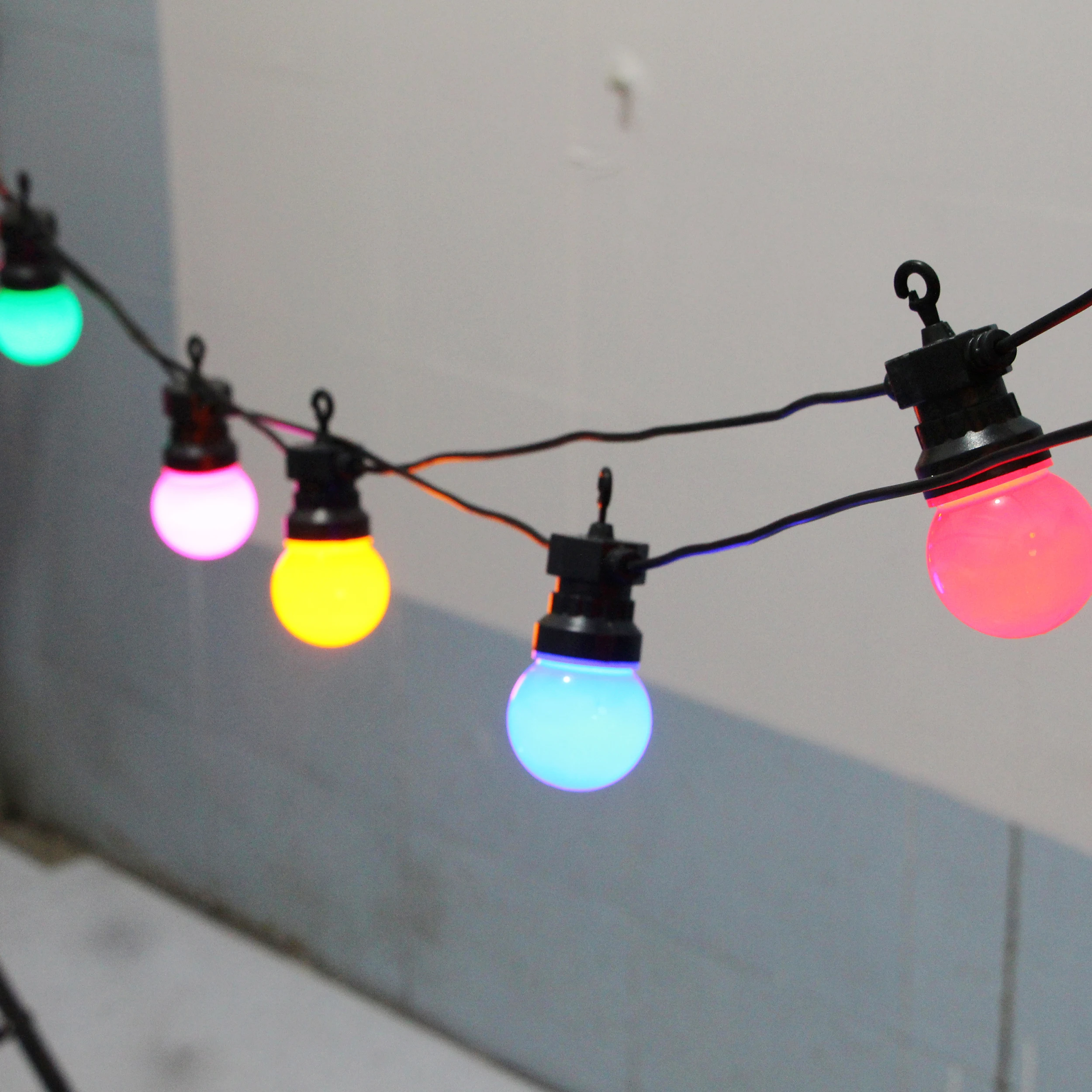 10/20/30 Lampadina Colorata Led String Lights Fairy Christmas Outdoor Waterproof Globe Wedding Party Decor Garland For Backyard Patio