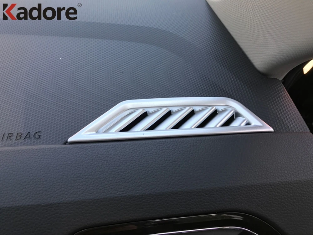 Для Volkswagen Tiguan ABS матовая крышка для кондиционера, отделка внутренних вентиляционных отверстий, аксессуары для салона автомобиля