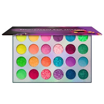 

24 Colors Luminous Eyeshadow Palette Glow Glitter Multicolor Highlighter Colorful and Exquisite Beautiful Makeup Palette