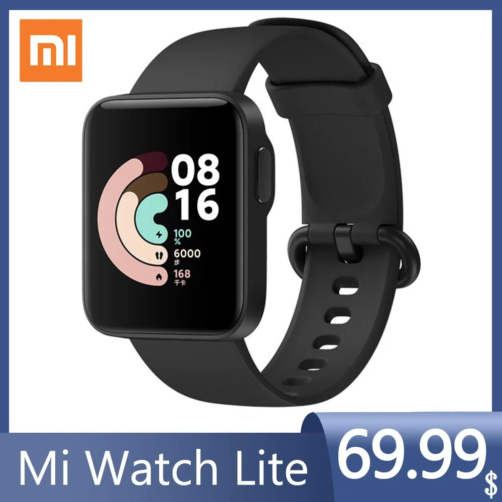 Глобальная версия Смарт-часы Xiaomi Mi Watch Lite спортивные часы с Bluetooth 5