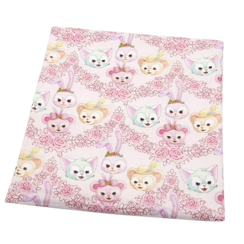 

New 50*145cm Animal 100% Cotton Fabric Printed DIY Handmade Sewing Patchwork Bedding Textile Quilting Tilda Doll,c4068