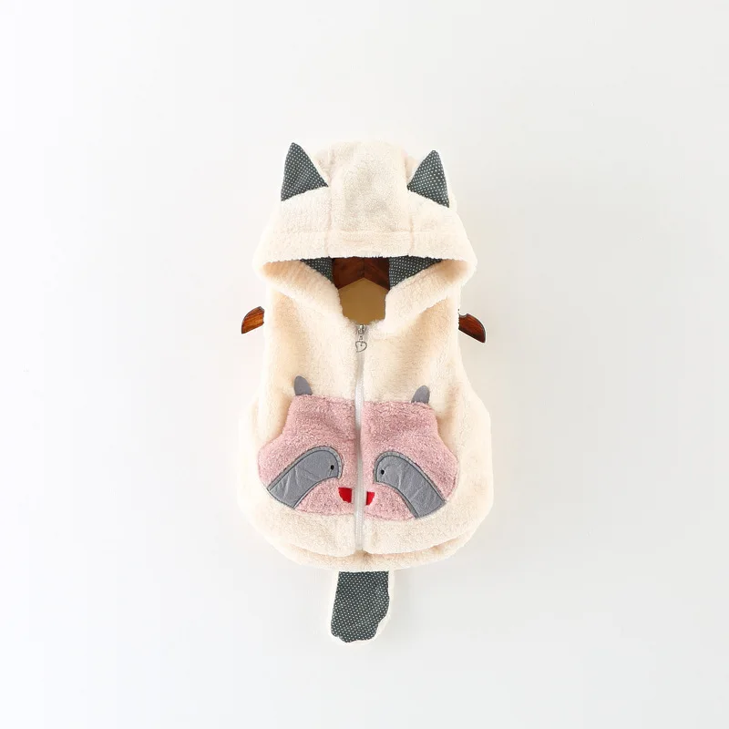 Г. Осенне-зимний меховой жилет в Корейском стиле для девочек Детский кардиган с рисунком медведя, Лидер продаж, милые