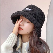 Женская шапка осень зима сетка красный плюшевый овчина Рыбацкая шляпа Корейский дикий флис Студенческая зимняя теплая шапка для бассейна