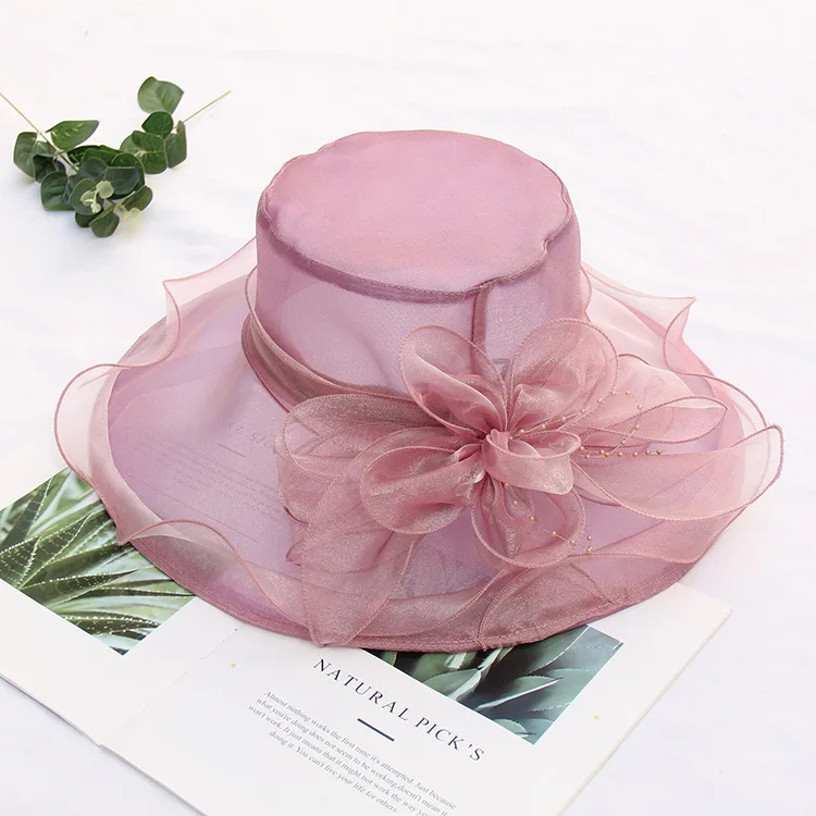 Модные Розовые Свадебные шляпы и вуалетки для невесты, вечерние женские элегантные официальные аксессуары для свадебной прически, 9 цветов