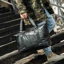 Новая PU мужская сумка модная повседневная на шпильке дорожная сумка большая ВМЕСТИТЕЛЬНОСТЬ