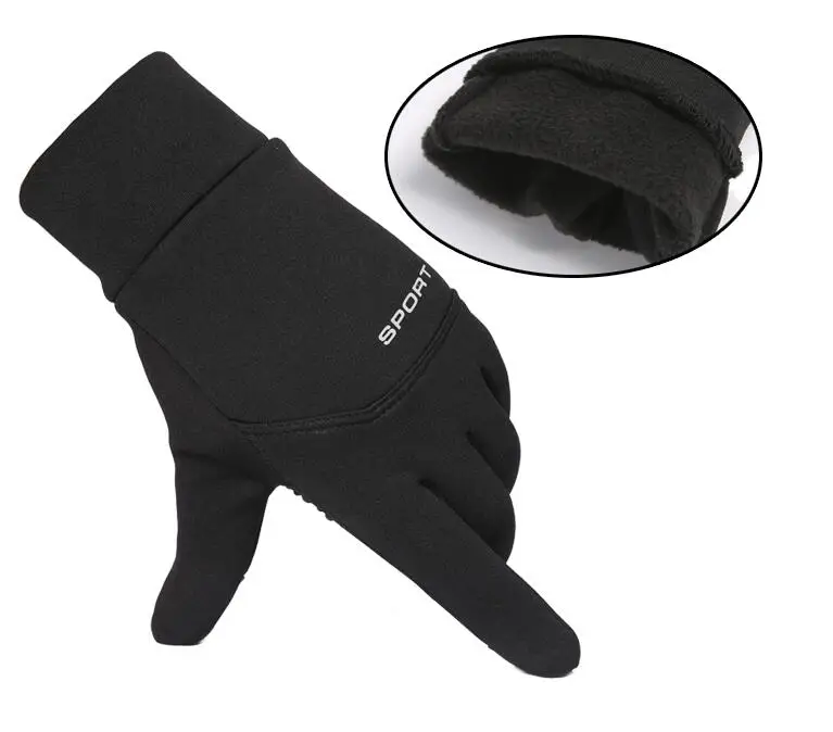 Touch Screen Winter Cycling Gloves Man Woman Bicycle Long Gloves Outdoor Sports Anti-slip Waterproof Bike Full Finger Gloves