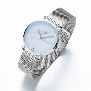 

eutour Simple Women Watches Ladies Wristwatch Ultra thin Quartz Watch Stainless steel Woman Slive