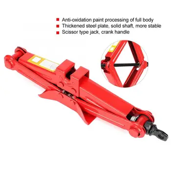 

Lifting Cranes Car Automotive Scissor Jack Stainless Steel Chromed Emergency Crank Lift Stand Tool Chain Hoist Cable