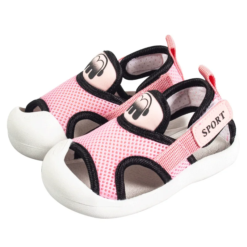 

Ding dang xiao zhu 2019 Men And Women Baby Toddler Shoe Closed-toe Anti-slip Soft Bottom Sandals Summer