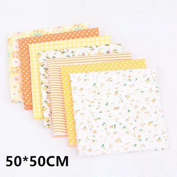 

7PCS Small Floral Patchwork Cloth Fresh Printed Tabby Cloth Pure Cotton DIY Cloth Sheet Handmade DIY Cotton Cloth for Home Store