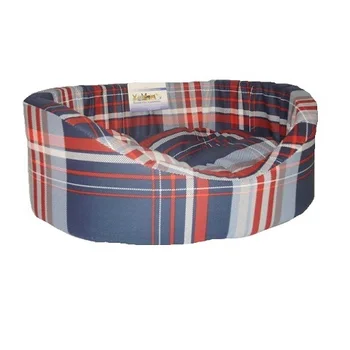 

Anatomic Bobrovo YARD for dogs with edge № 4, tartan blue, 64 x 49 x 20 cm