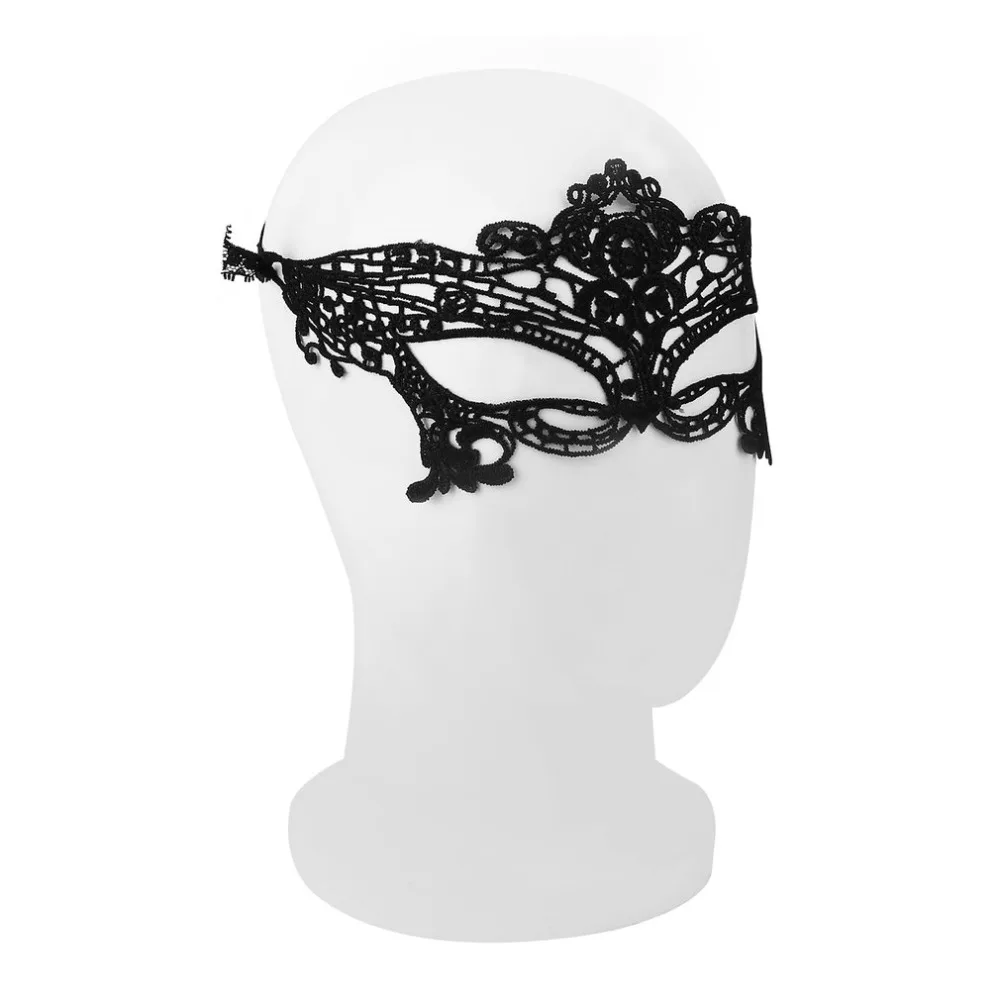 2018 Хэллоуин маскарад сексуальная леди Черная кружевная маска для глаз