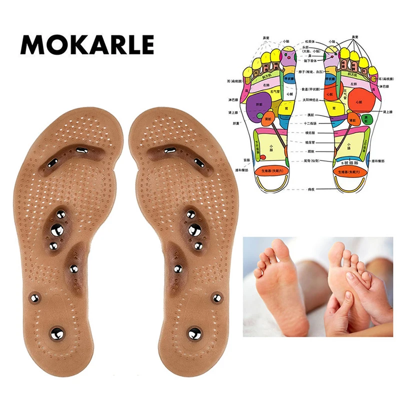 

Acupuncture Fat Burning Insoles Magnetic therapy Slimming body Cushion Foot Leg Pain Relieve Relief Breathable foot Massage Pads