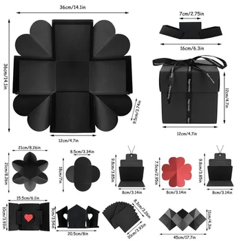 

Love Explosion Box Gift Explosion for Anniversary Scrapbook DIY Photo Album