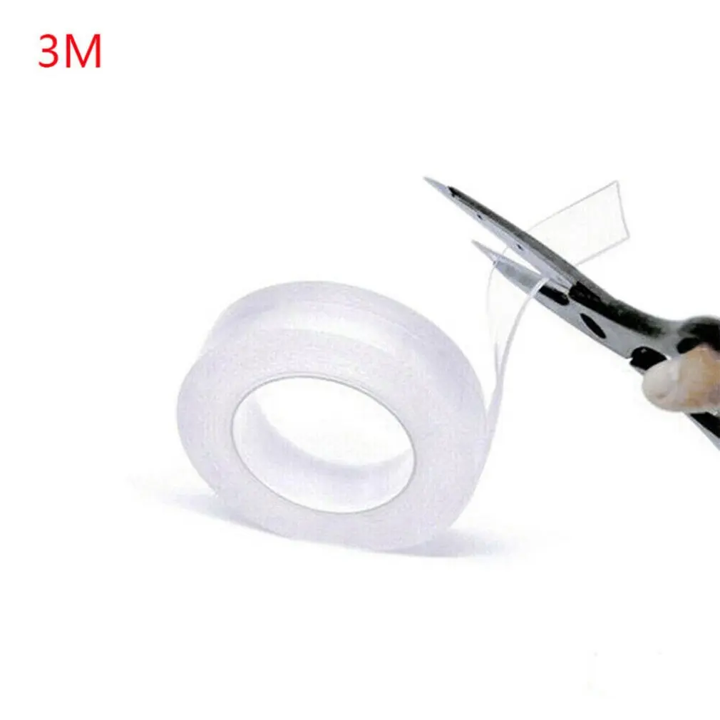 

1/10 Roll 1M 3M 5M Nano Magic Scotch Tape Adhesive Double-sides Tape Sticker Traceless Waterproof Electical Tape for Home Repair