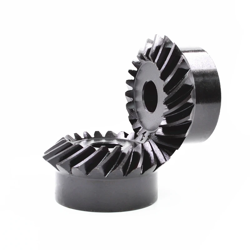Motor Gear Transmission Gear Electric Bike Gear Cassette Deck Tape Gear Electric Chain Saw Gear 1M 20T Spiral Bevel Gear 1:1 90&deg; 6/8/10mm Helical 45# Steel Bevel gear